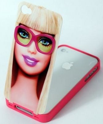 Case bumper 3d iphone 4 e 4s Barbie de óculos.